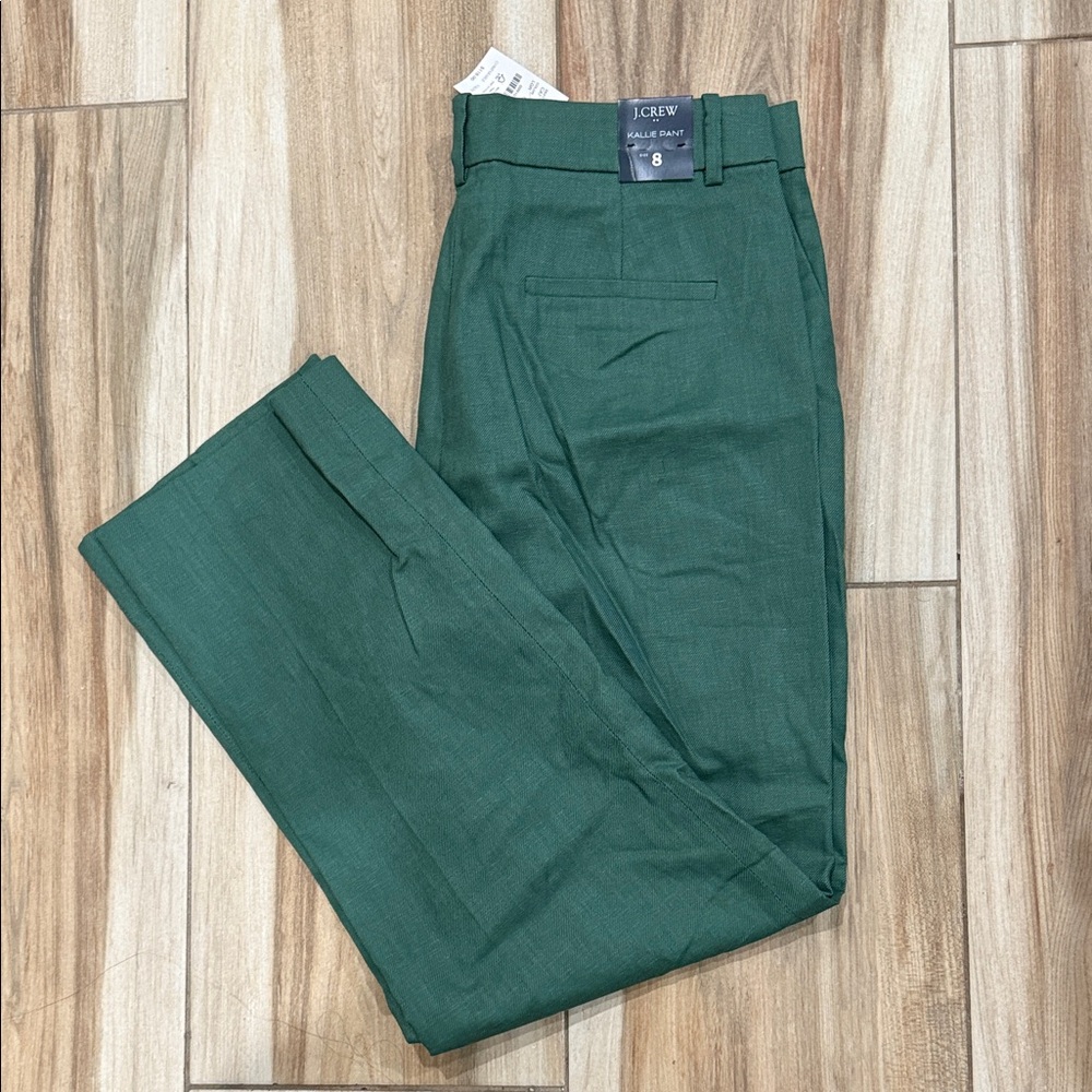 J. Crew Stylish Emerald Trousers
